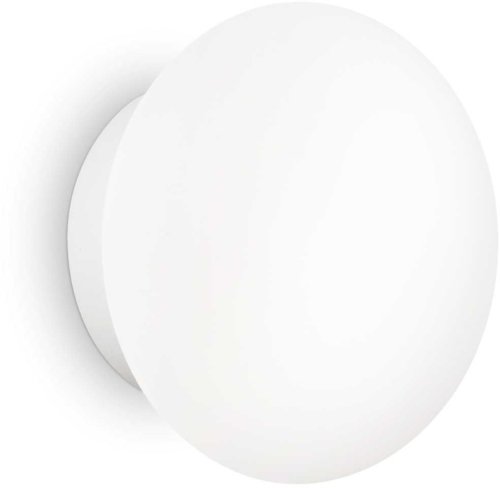 På billedet ser du variationen Bubble, Udendørs loftslampe, Ap2, aluminium fra brandet Ideal Lux i en størrelse D: 15 cm. x H: 9 cm. i farven Hvid