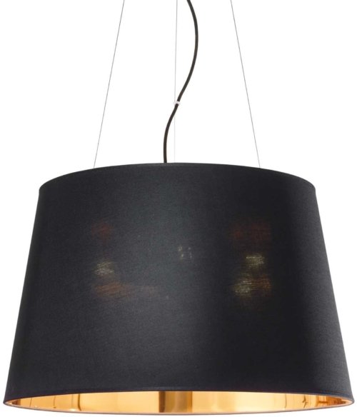 På billedet ser du variationen Nordik, Pendel lampe, Sp6, stof fra brandet Ideal Lux i en størrelse D: 60 cm. x H: 37 cm. i farven Sort