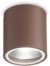 På billedet ser du variationen Gun, Udendørs loftslampe, Pl1, aluminium fra brandet Ideal Lux i en størrelse D: 11 cm. x H: 11 cm. i farven Kaffe