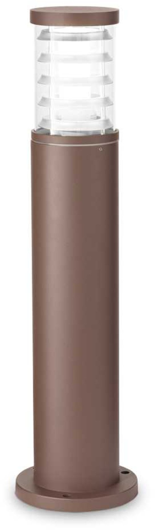 På billedet ser du variationen Tronco, Udendørs gulvlampe, Pt1, aluminium fra brandet Ideal Lux i en størrelse D: 15 cm. x H: 60 cm. i farven Kaffe