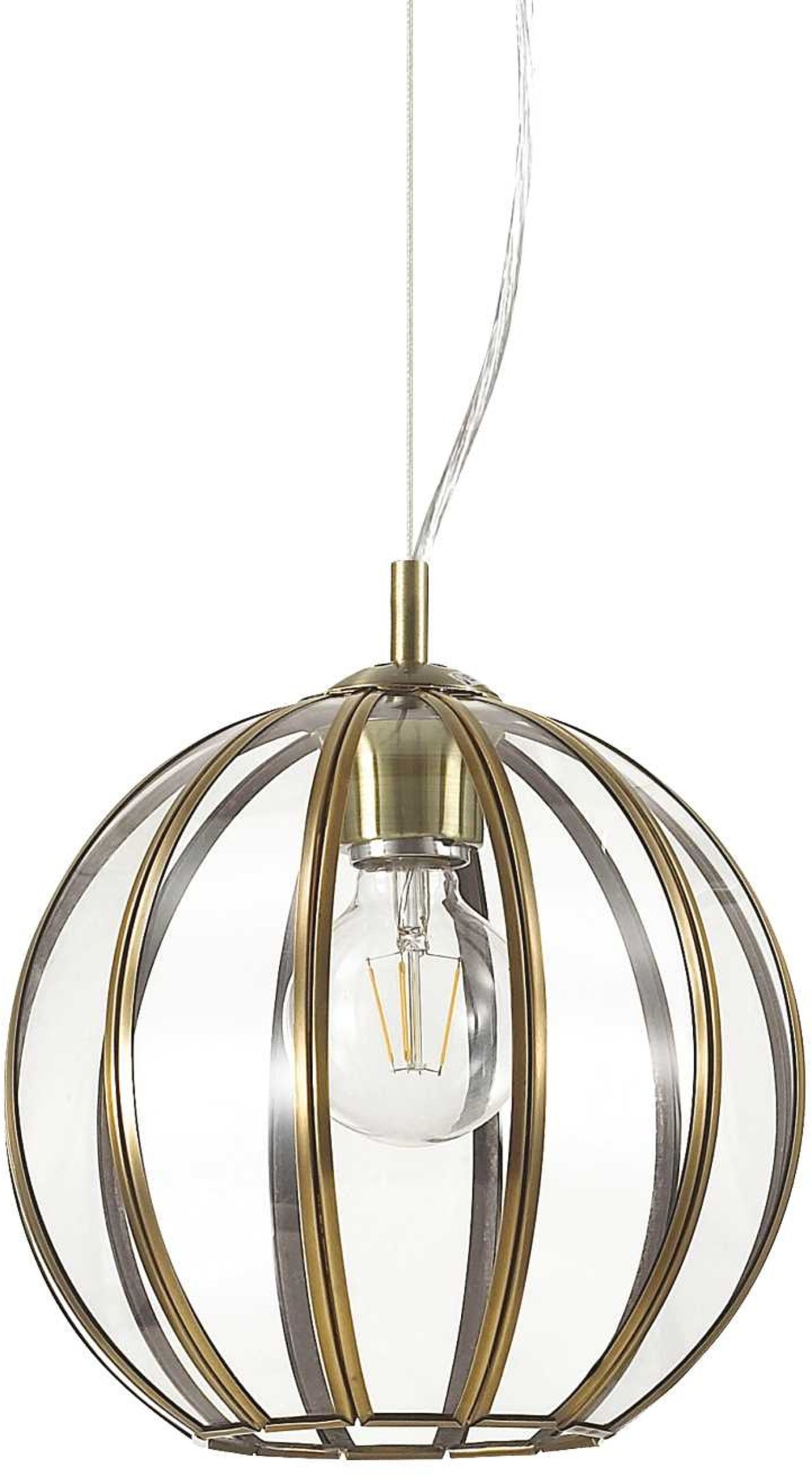 På billedet ser du Rondo, Pendel lampe, Sp1, metal fra brandet Ideal Lux i en størrelse D: 25 cm. x H: 21 cm. i farven Brændt