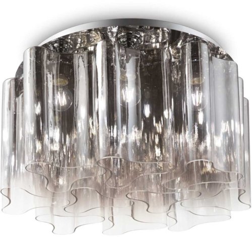 På billedet ser du variationen Compo, Loftslampe, Pl10, metal fra brandet Ideal Lux i en størrelse D: 73 cm. x H: 35 cm. i farven Røg/Krom