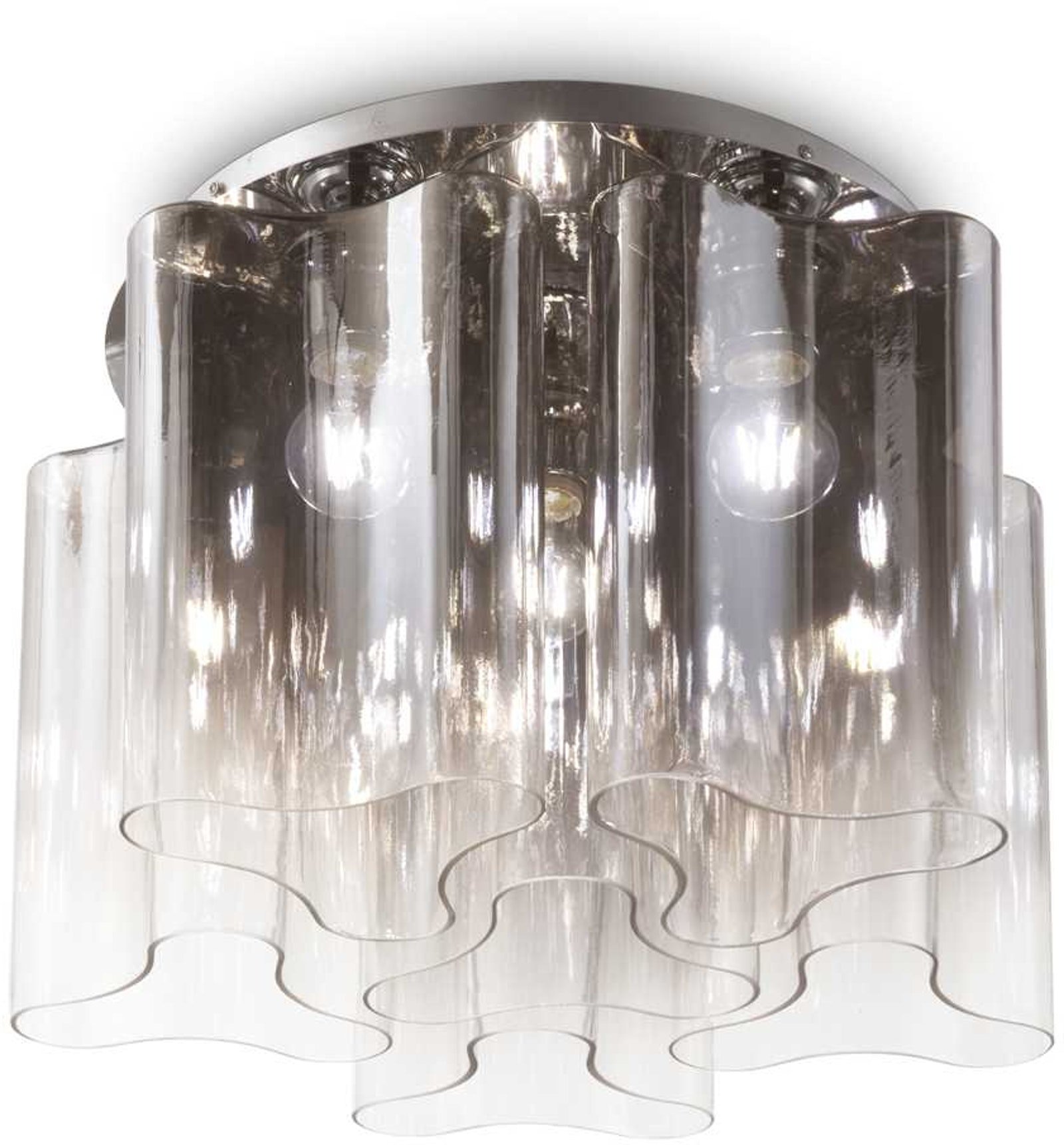 Billede af Compo, Loftslampe, Pl6, metal by Ideal Lux (D: 56 cm. x H: 35 cm., Røg/Krom)