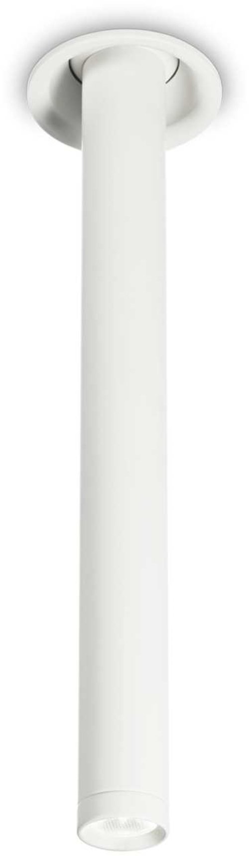 På billedet ser du variationen Eye, Indbygningslampe, Fi, aluminium fra brandet Ideal Lux i en størrelse D: 5 cm. x H: 27 cm. i farven Hvid