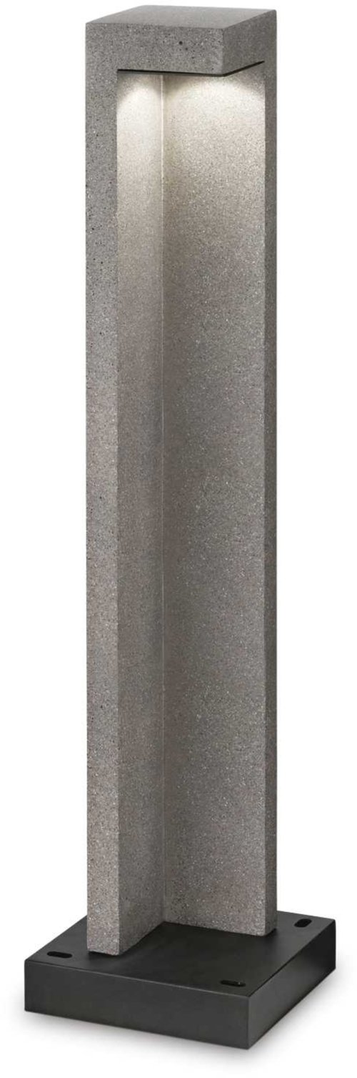 På billedet ser du variationen Titano, Udendørs gulvlampe, Pt, metal fra brandet Ideal Lux i en størrelse H: 74 cm. x B: 18 cm. x L: 18 cm. i farven Granit/Sort/4000 kelvin