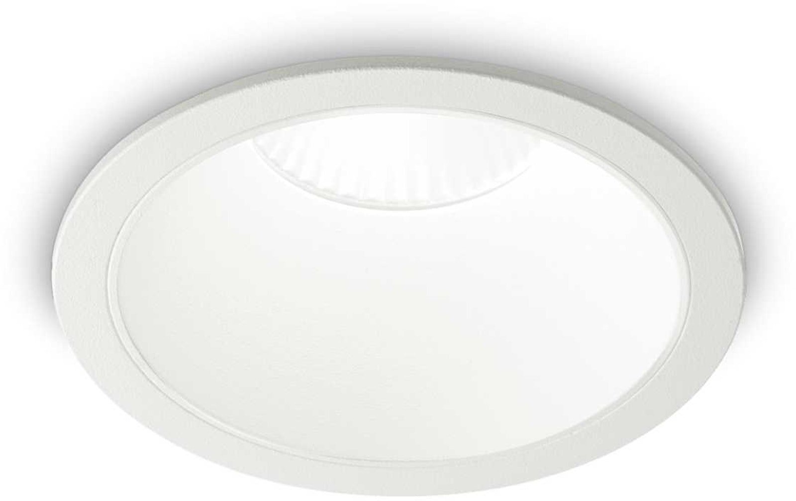Game, Indbygningslampe, Round, aluminium by Ideal Lux (D: 8 cm. x H: 8 cm., Hvid/3000 kelvin)