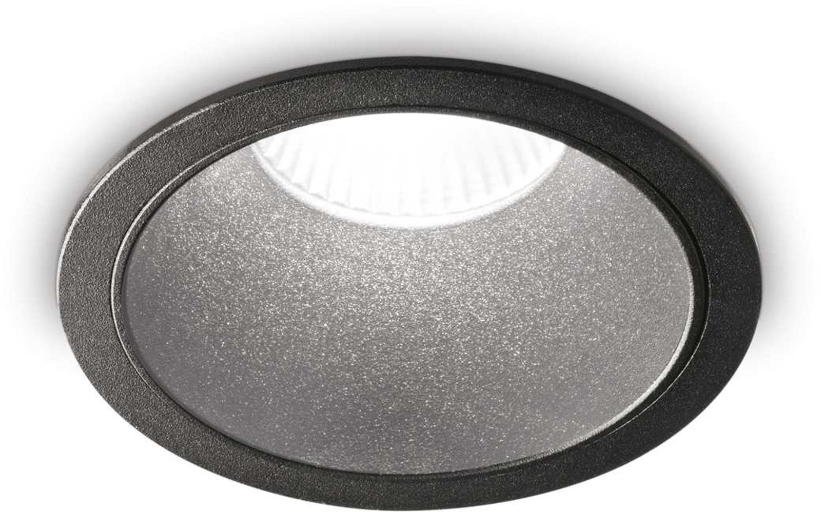 Game, Indbygningslampe, Round, aluminium by Ideal Lux (D: 8 cm. x H: 8 cm., Sort/3000 kelvin)