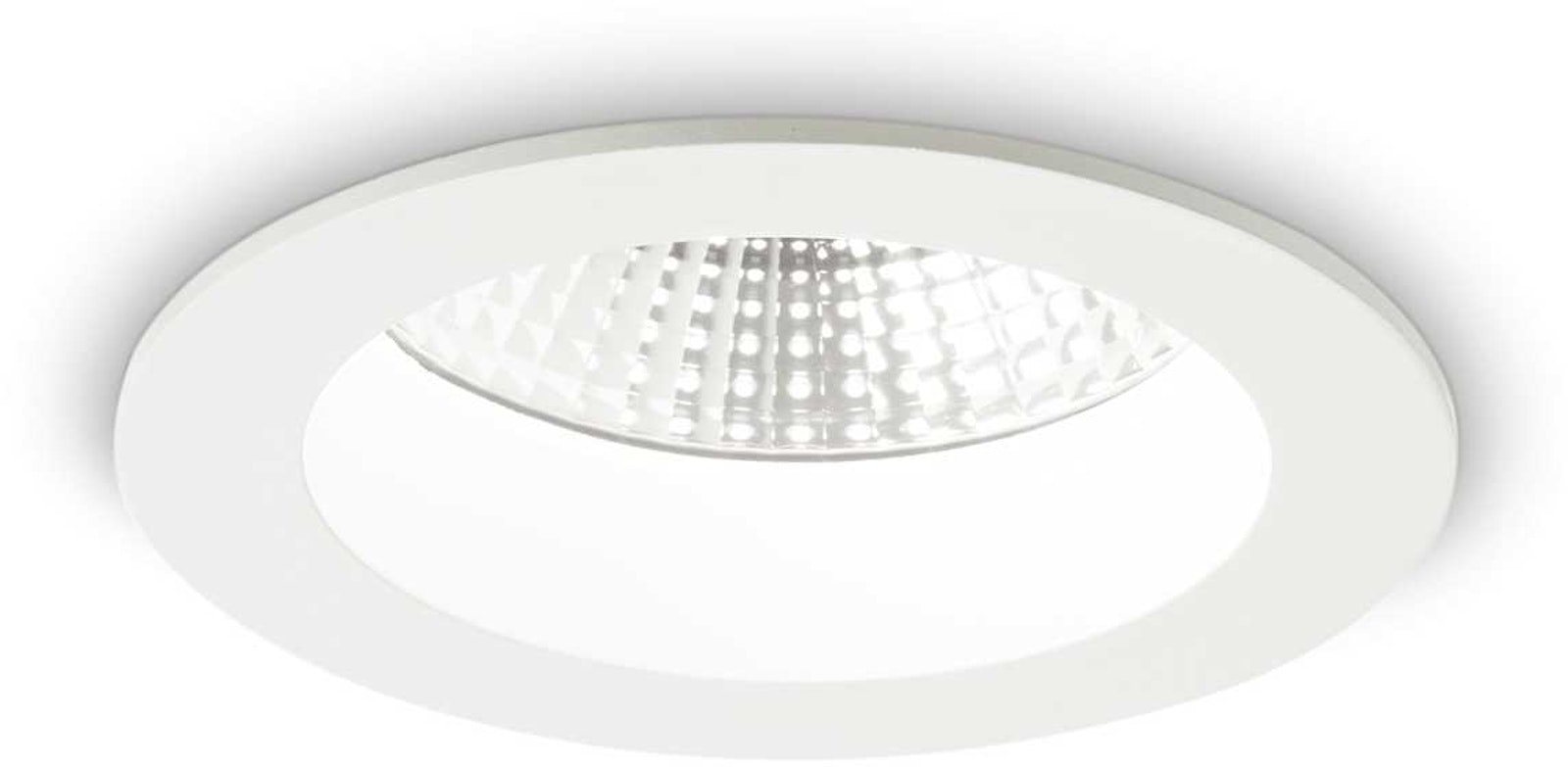 Basic, Indbygningslampe, Fi 1, aluminium by Ideal Lux (D: 10 cm. x H: 5 cm., 1100 lumen/4000 kelvin)