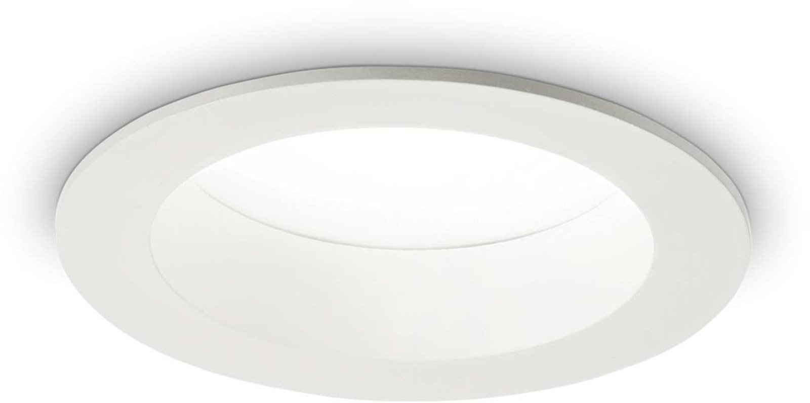 På billedet ser du Basic, Indbygningslampe, Fi 2, aluminium fra brandet Ideal Lux i en størrelse D: 10 cm. x H: 5 cm. i farven 1100 lumen/4000 kelvin