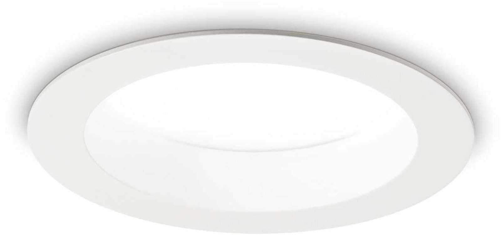 Basic, Indbygningslampe, Fi 2, aluminium by Ideal Lux (D: 14 cm. x H: 7 cm., 1650 lumen/4000 kelvin)
