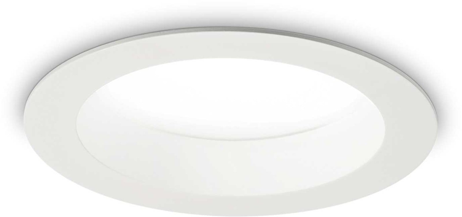 Basic, Indbygningslampe, Fi 2, aluminium by Ideal Lux (D: 14 cm. x H: 7 cm., 2100 lumen/4000 kelvin)