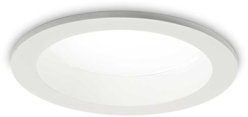 På billedet ser du variationen Basic, Indbygningslampe, Fi 2, aluminium fra brandet Ideal Lux i en størrelse D: 18 cm. x H: 8 cm. i farven 3150 lumen/4000 kelvin