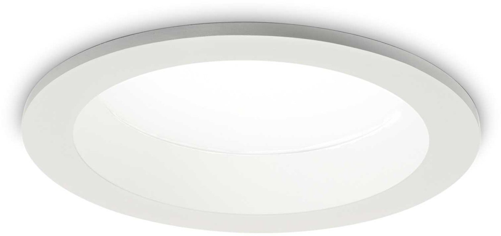 Basic, Indbygningslampe, Fi 2, aluminium by Ideal Lux (D: 18 cm. x H: 8 cm., 3150 lumen/4000 kelvin)