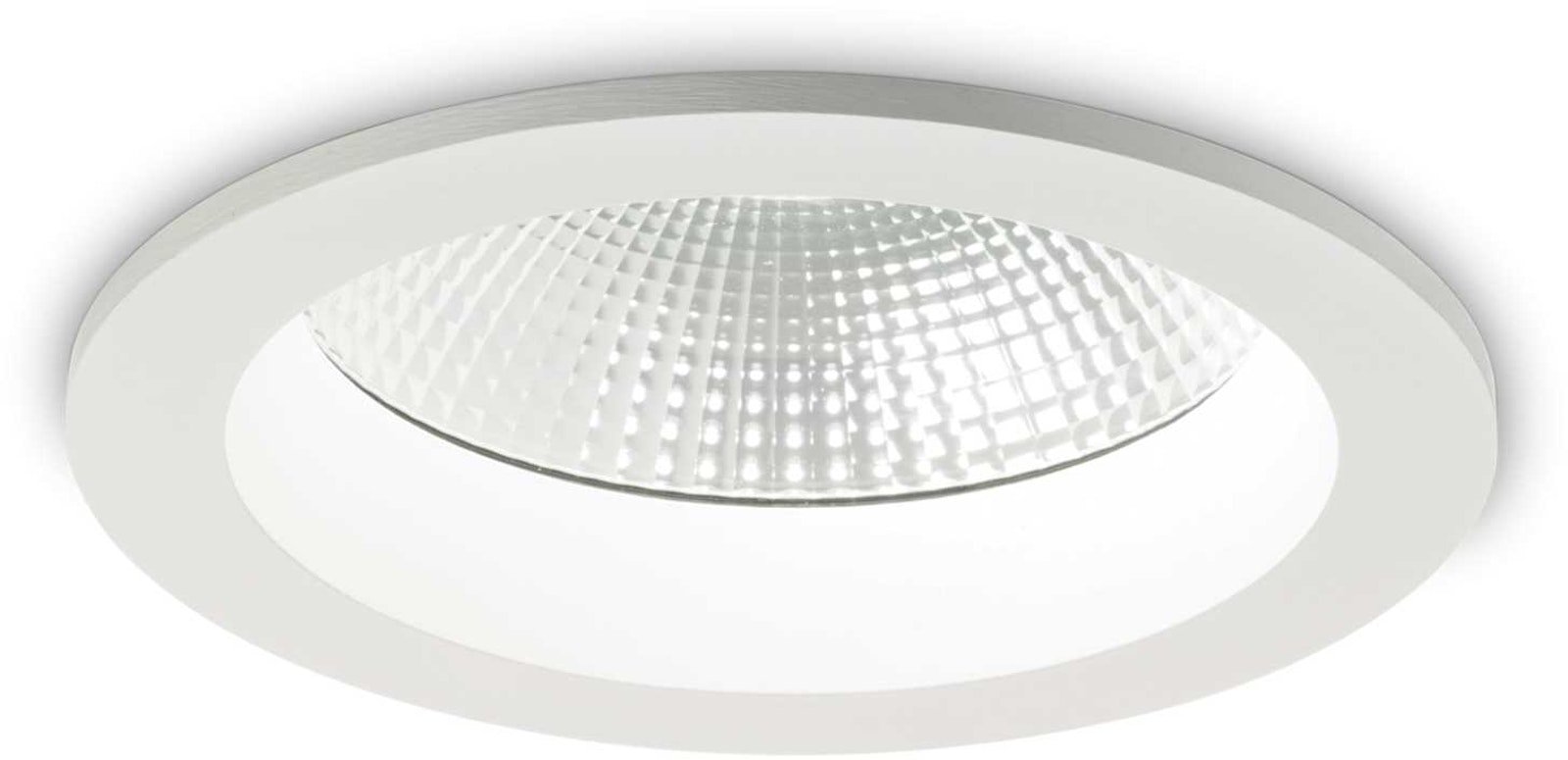Basic, Indbygningslampe, Fi 1, aluminium by Ideal Lux (D: 18 cm. x H: 8 cm., 2900 lumen/3000 kelvin)