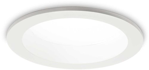 På billedet ser du variationen Basic, Indbygningslampe, Fi 2, aluminium fra brandet Ideal Lux i en størrelse D: 14 cm. x H: 7 cm. i farven 1900 lumen/3000 kelvin