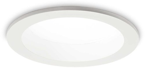På billedet ser du variationen Basic, Indbygningslampe, Fi 2, aluminium fra brandet Ideal Lux i en størrelse D: 18 cm. x H: 8 cm. i farven 2900 lumen/3000 kelvin