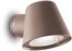 På billedet ser du variationen Gas, Udendørs væglampe, Ap1, aluminium fra brandet Ideal Lux i en størrelse H: 9 cm. x B: 15 cm. x L: 11 cm. i farven Kaffe