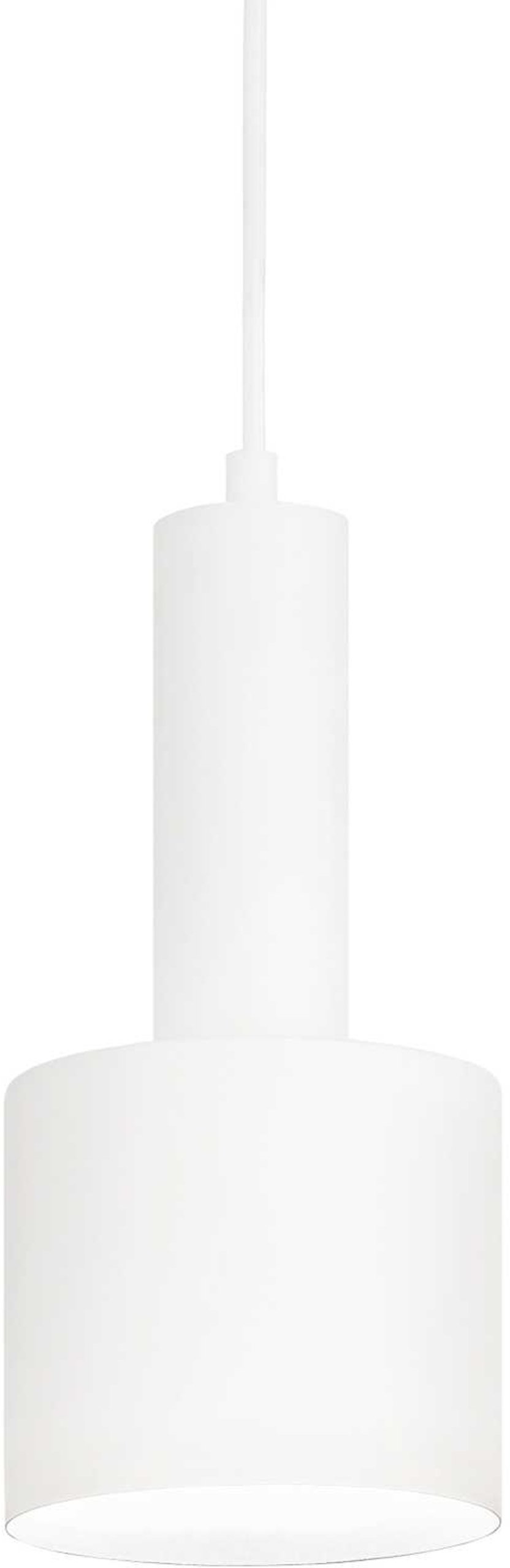 Holly, Pendel lampe, Sp1, metal by Ideal Lux (D: 12 cm. x H: 25 cm., Hvid)