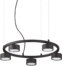 På billedet ser du variationen Minor, Pendel lampe, Round, metal fra brandet Ideal Lux i en størrelse D: 50 cm. x H: 10 cm. x B: 4 cm. i farven Sort