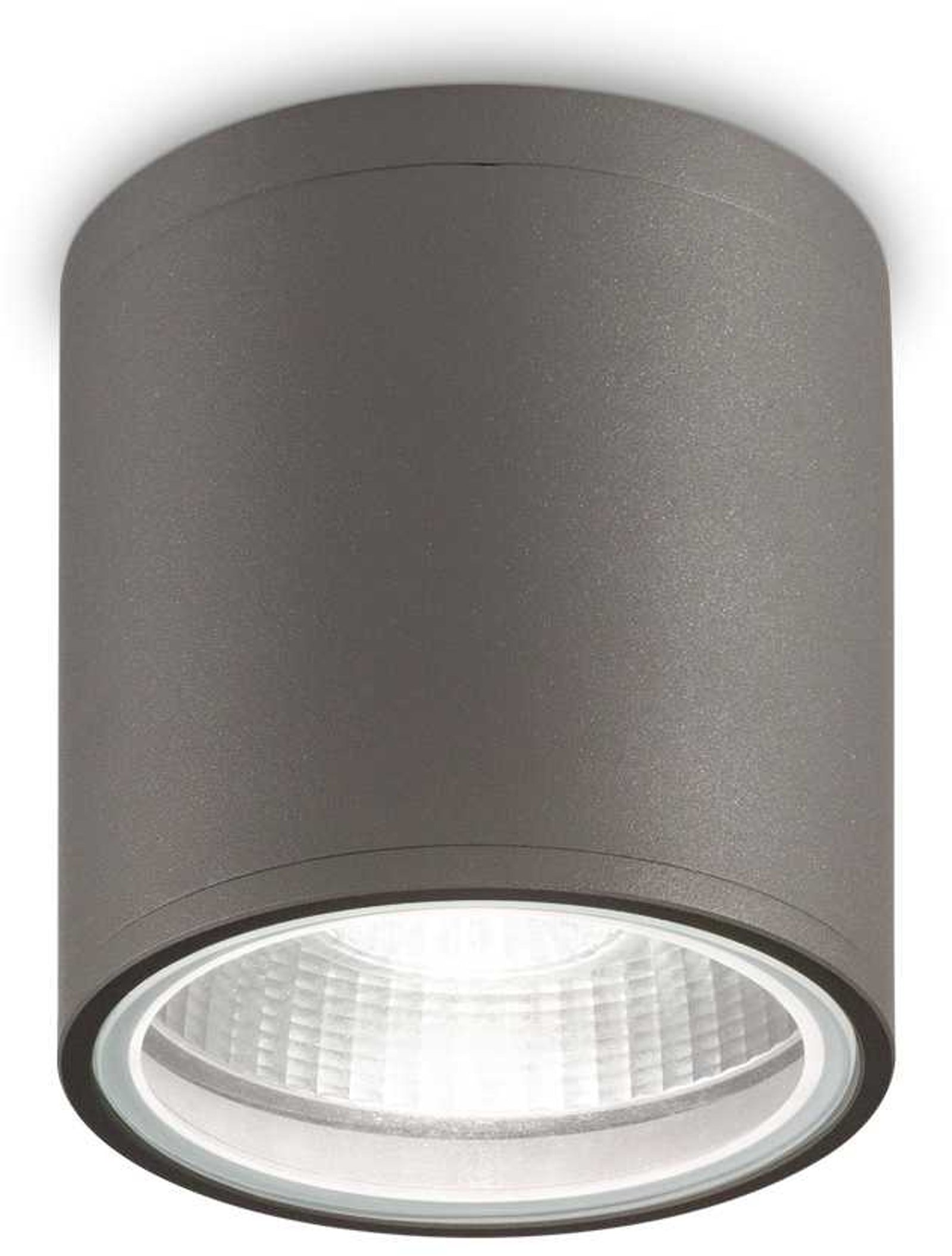 Gun, Udendørs loftslampe, Pl1, aluminium by Ideal Lux (D: 11 cm. x H: 11 cm., Antracit)