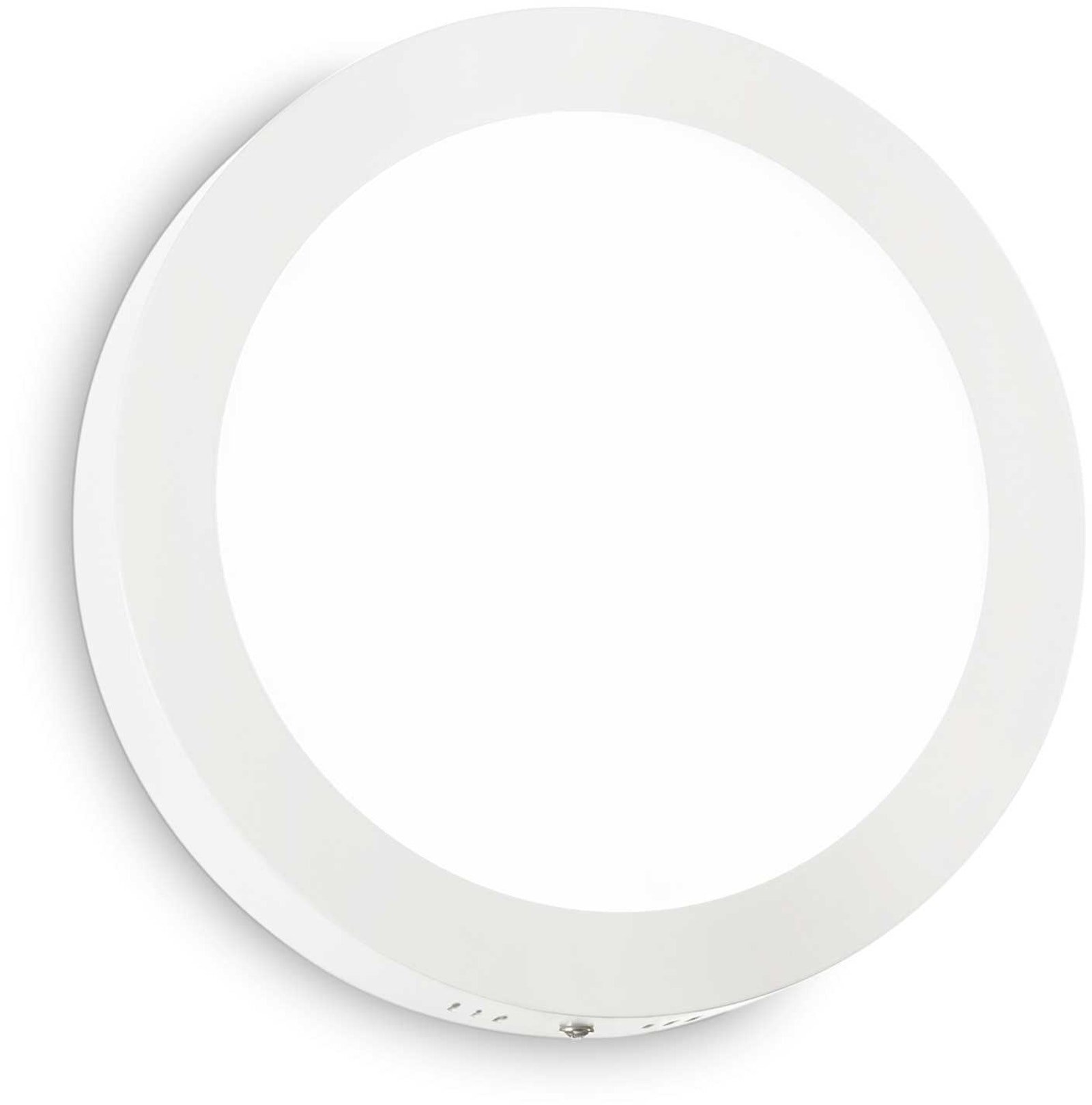 På billedet ser du Universal, Loft- eller væglampe, Pl, aluminium fra brandet Ideal Lux i en størrelse D: 40 cm. x H: 4 cm. i farven Hvid
