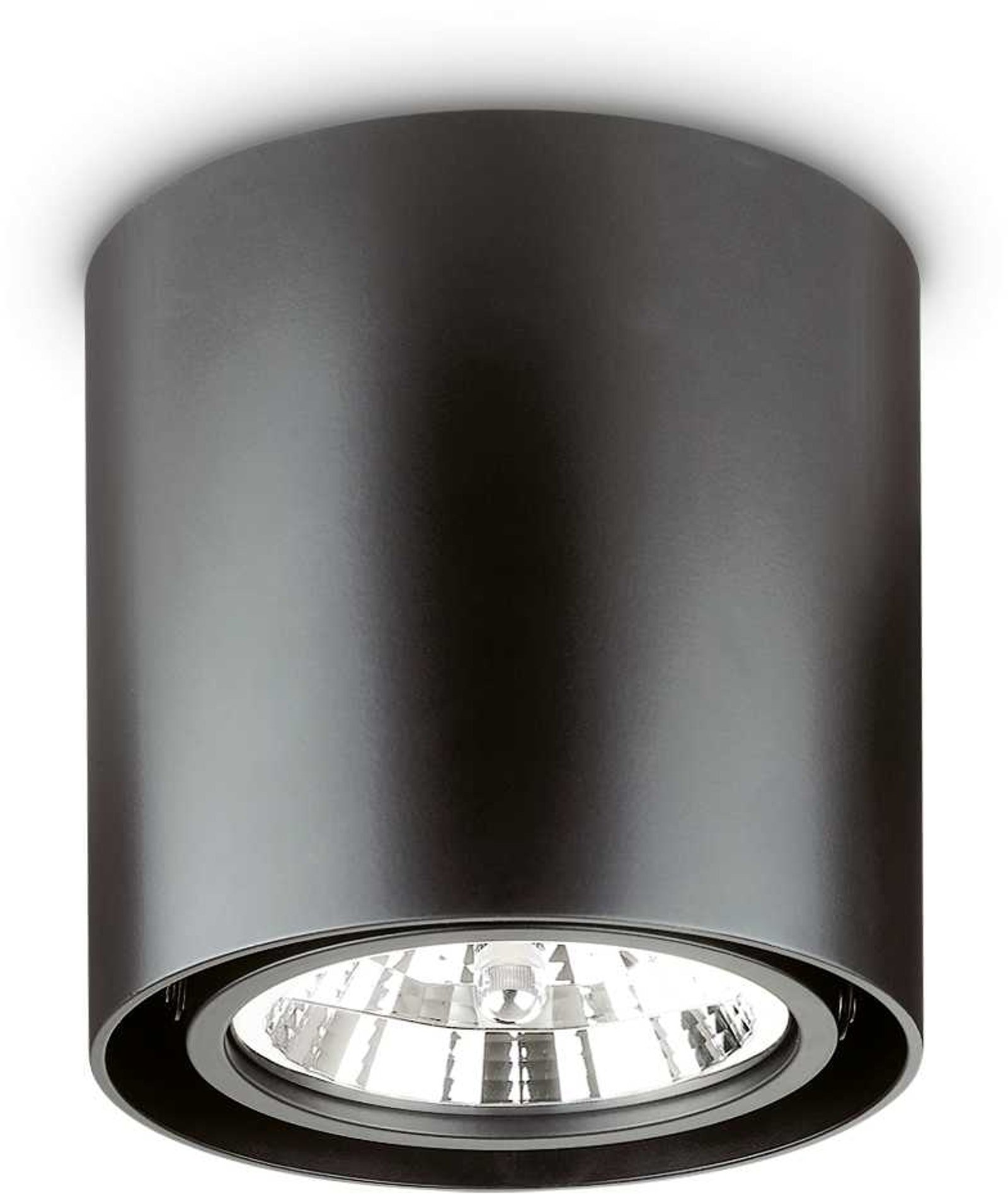 Mood, Loftslampe, Pl1, aluminium by Ideal Lux (D: 15 cm. x H: 15 cm., Sort)
