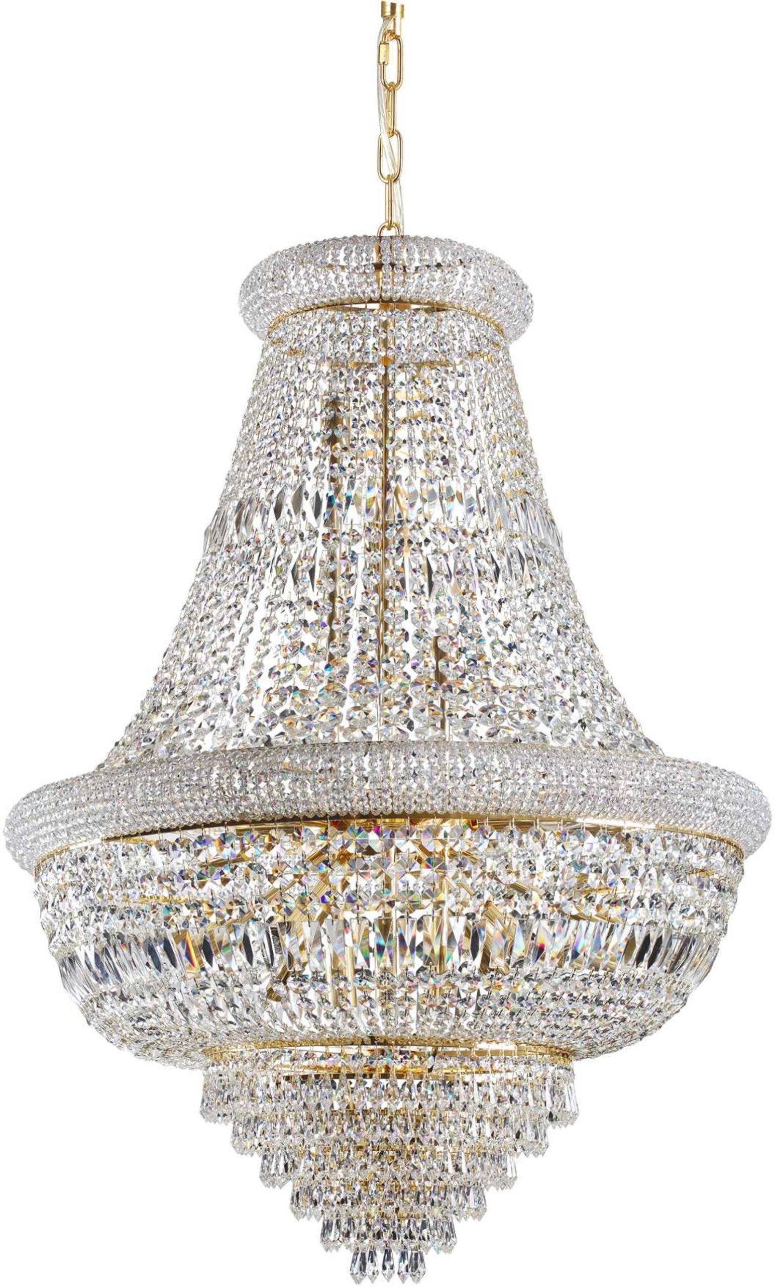 På billedet ser du variationen Dubai, Pendel lampe, Sp24, metal fra brandet Ideal Lux i en størrelse D: 80 cm. x H: 105 cm. i farven Messing