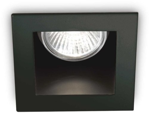 På billedet ser du variationen Funky, Indbygningslampe, Fi, metal fra brandet Ideal Lux i en størrelse H: 4 cm. x B: 9 cm. x L: 9 cm. i farven Sort