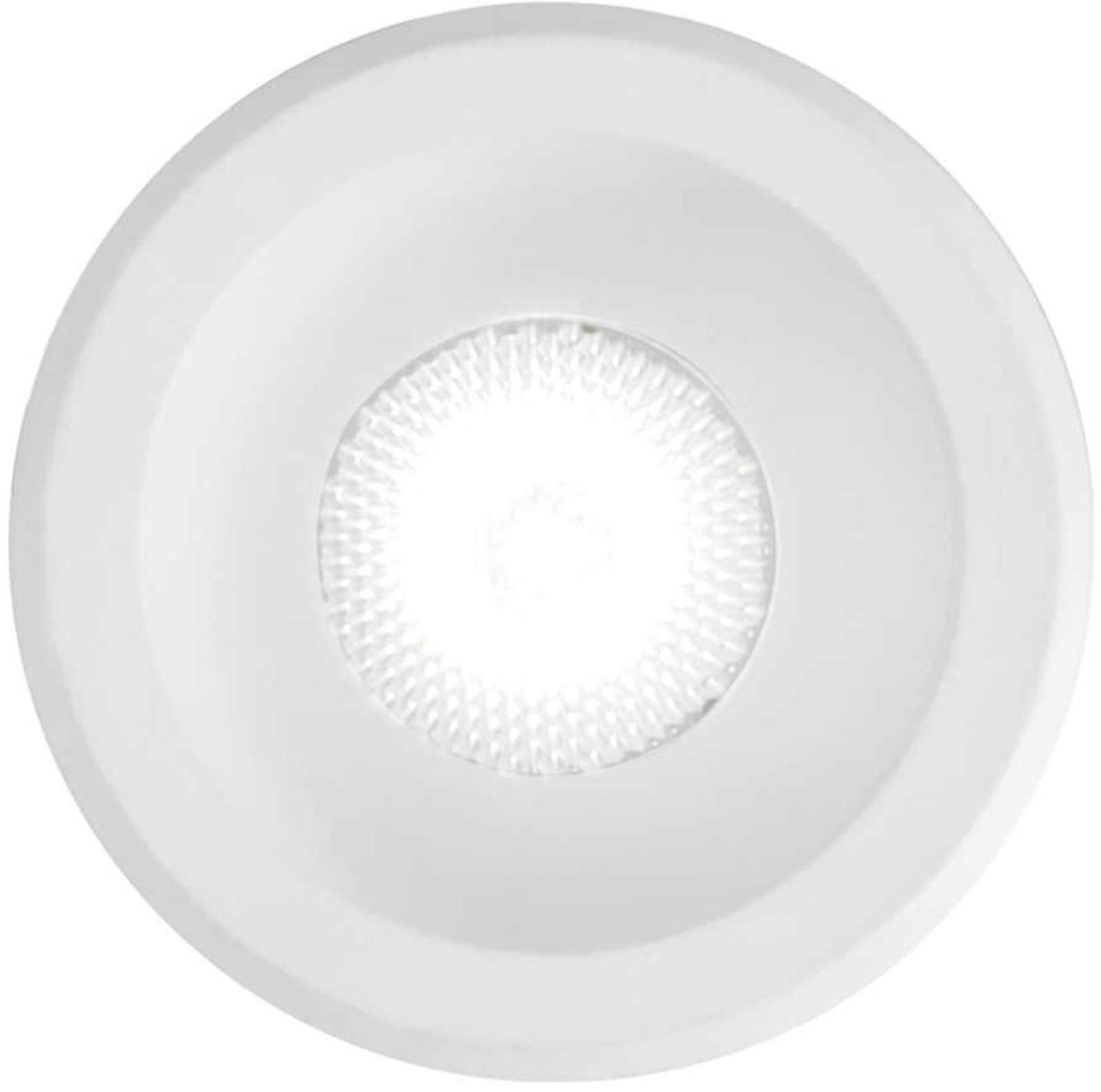 På billedet ser du Virus, Indbygningslampe, Fi, aluminium fra brandet Ideal Lux i en størrelse D: 4 cm. x H: 4 cm. i farven Hvid
