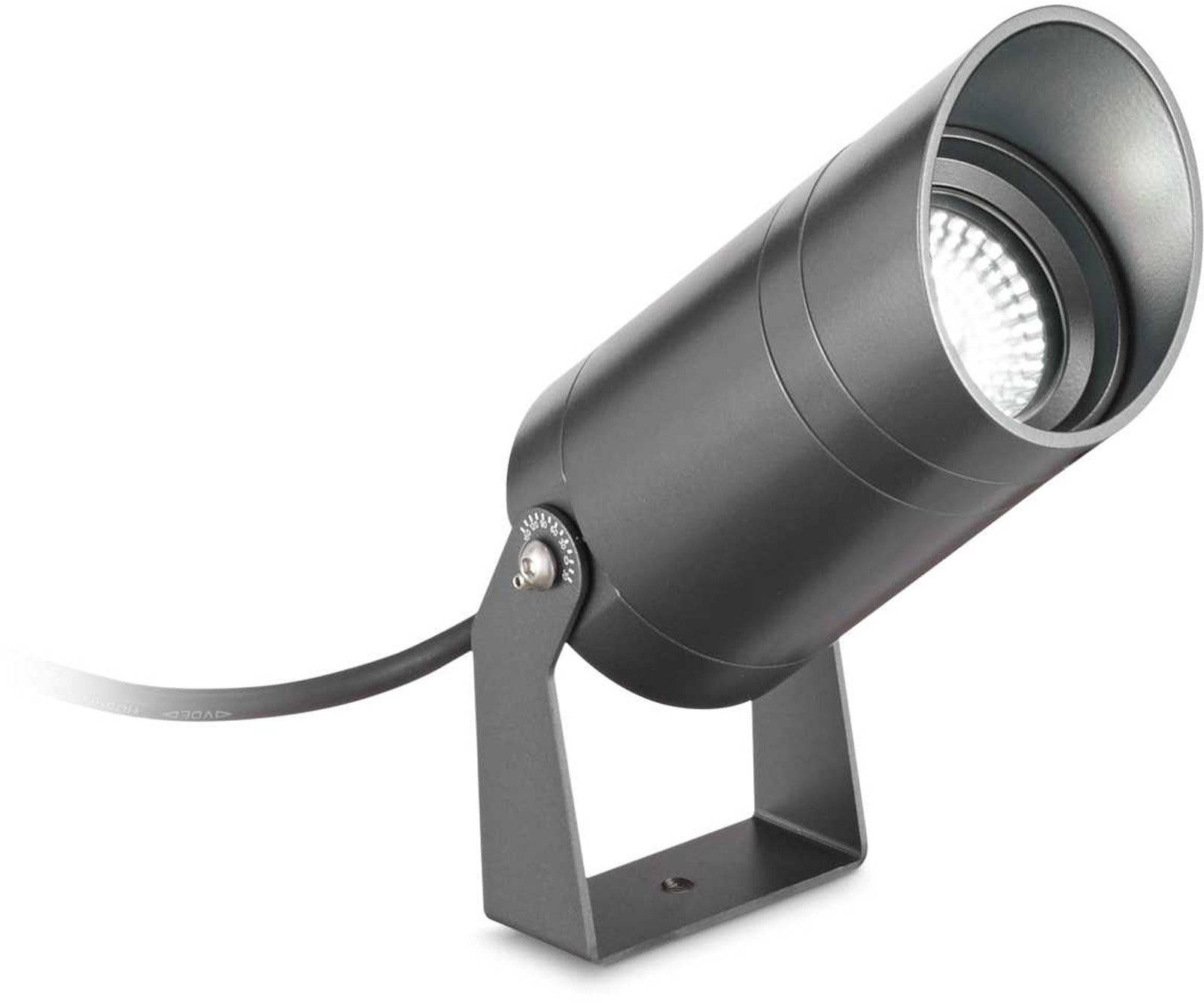 Starlight, Projektor, Pr, metal by Ideal Lux (D: 6 cm. x H: 11 cm. x B: 12 cm., Grå/4000 kelvin)