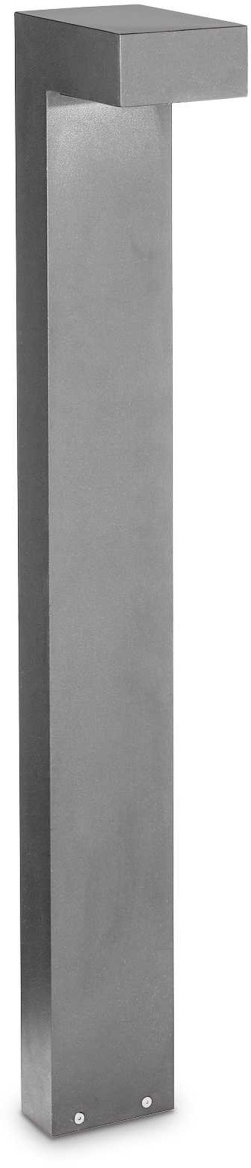 På billedet ser du variationen Sirio, Udendørs gulvlampe, Pt2, aluminium fra brandet Ideal Lux i en størrelse H: 80 cm. x B: 16 cm. x L: 10 cm. i farven Grå
