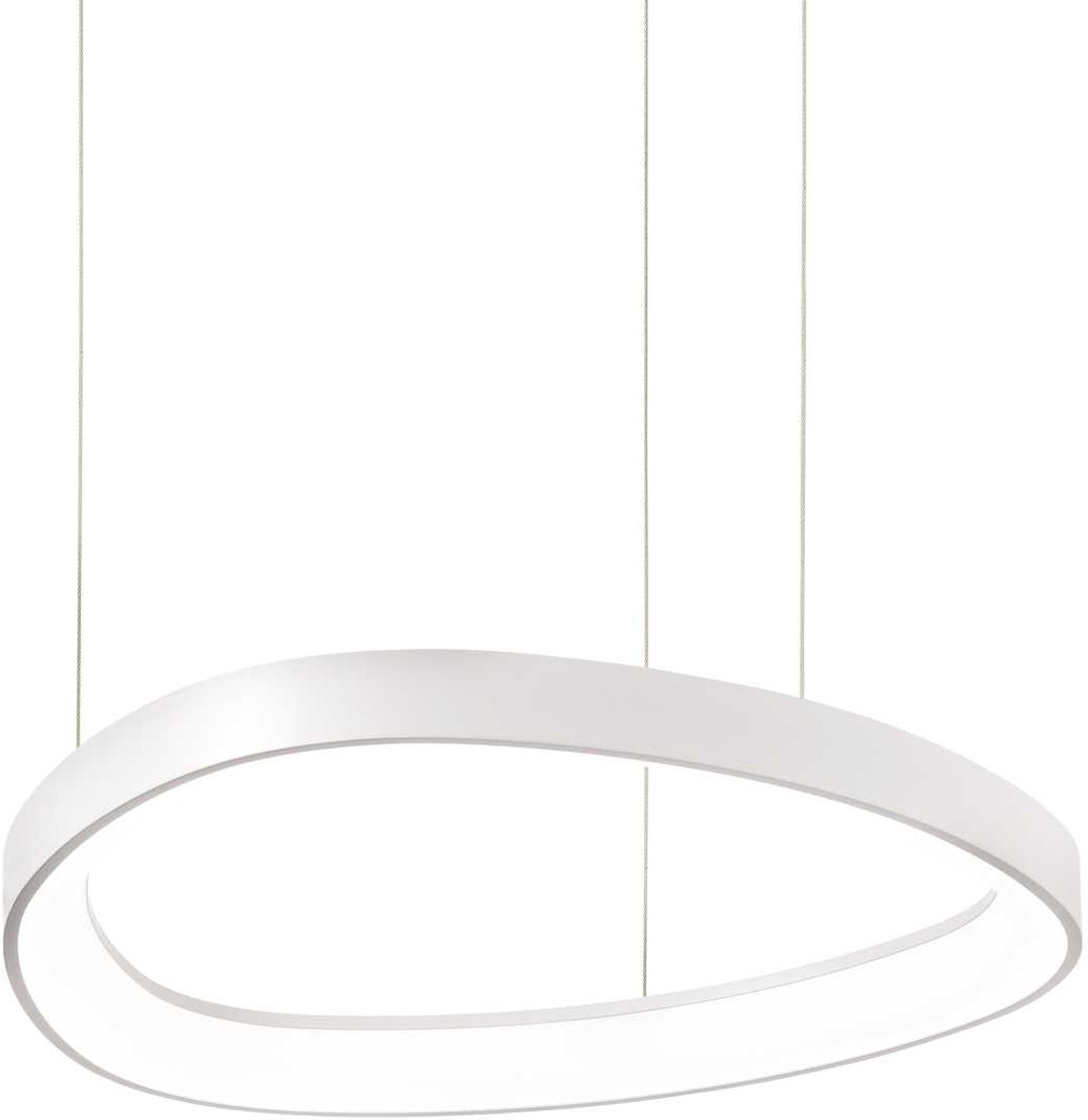 Køb Gemini, Pendel lampe, Sp, metal by Ideal Lux (H: 3 cm. x B: 42 cm. x L: 42 cm., Hvid)
