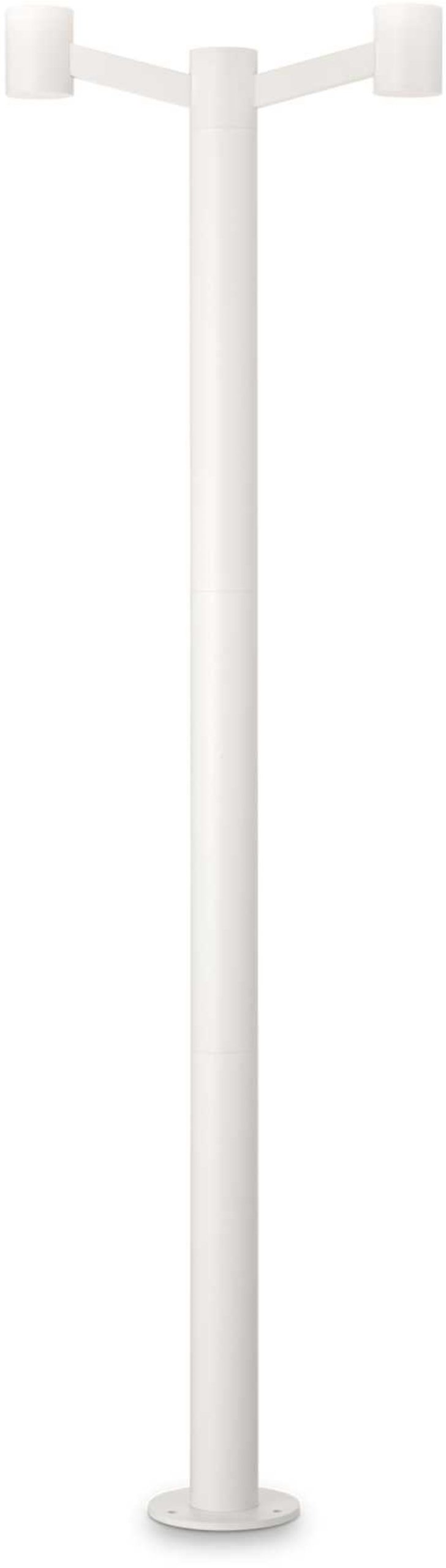 Clio, Udendørs gulvlampe, Mpt2, aluminium by Ideal Lux (H: 197 cm. x B: 20 cm. x L: 57 cm., Hvid)