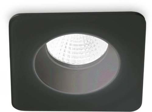 På billedet ser du variationen Room-65, Indbygningslampe, Fi, aluminium fra brandet Ideal Lux i en størrelse H: 5 cm. x B: 8 cm. x L: 10 cm. i farven Sort