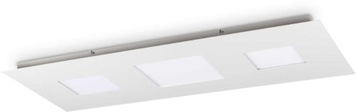 På billedet ser du variationen Relax, Loftslampe, Pl, aluminium fra brandet Ideal Lux i en størrelse H: 4 cm. x B: 50 cm. x L: 110 cm. i farven Hvid
