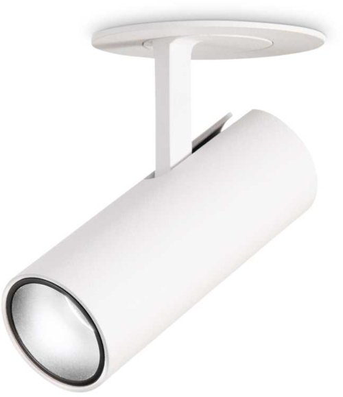 På billedet ser du variationen Play, Indbygningslampe, Fi, aluminium fra brandet Ideal Lux i en størrelse D: 3 cm. x H: 8 cm. i farven Hvid