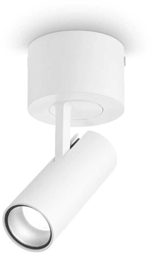 På billedet ser du variationen Play, Loftslampe, Pl, aluminium fra brandet Ideal Lux i en størrelse D: 3 cm. x H: 8 cm. i farven Hvid