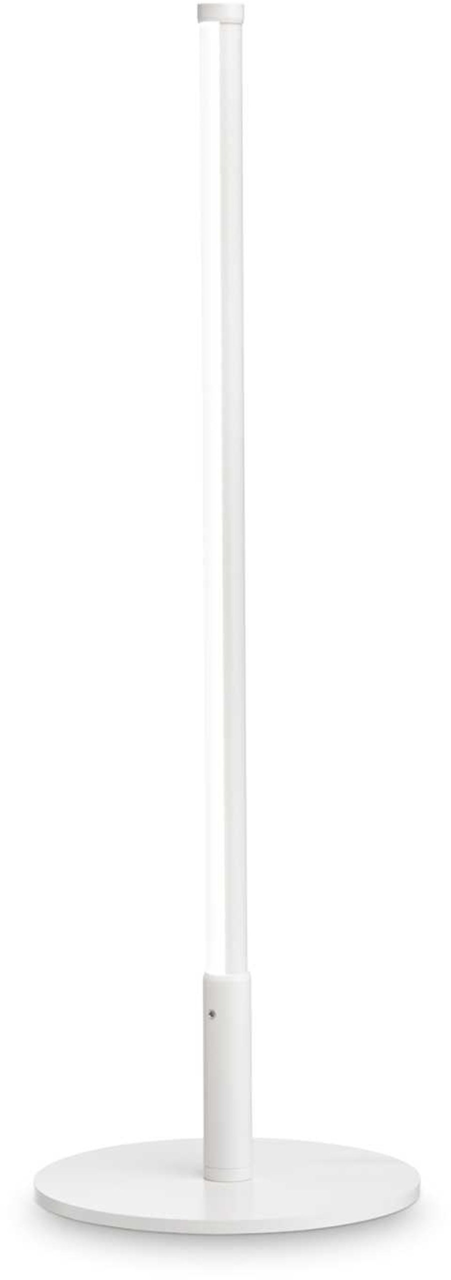 Yoko, Bordlampe, Tl, aluminium by Ideal Lux (D: 1 cm. x H: 45 cm., Hvid)