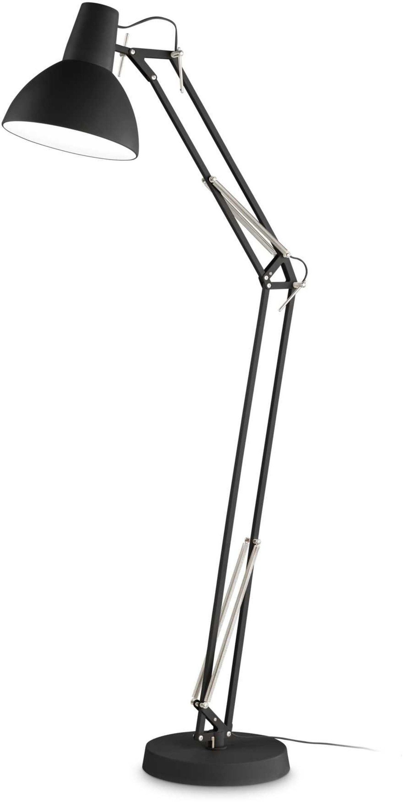Wally, Gulvlampe, Pt1, metal by Ideal Lux (H: 160 cm. x B: 70 cm. x L: 28 cm., Sort)
