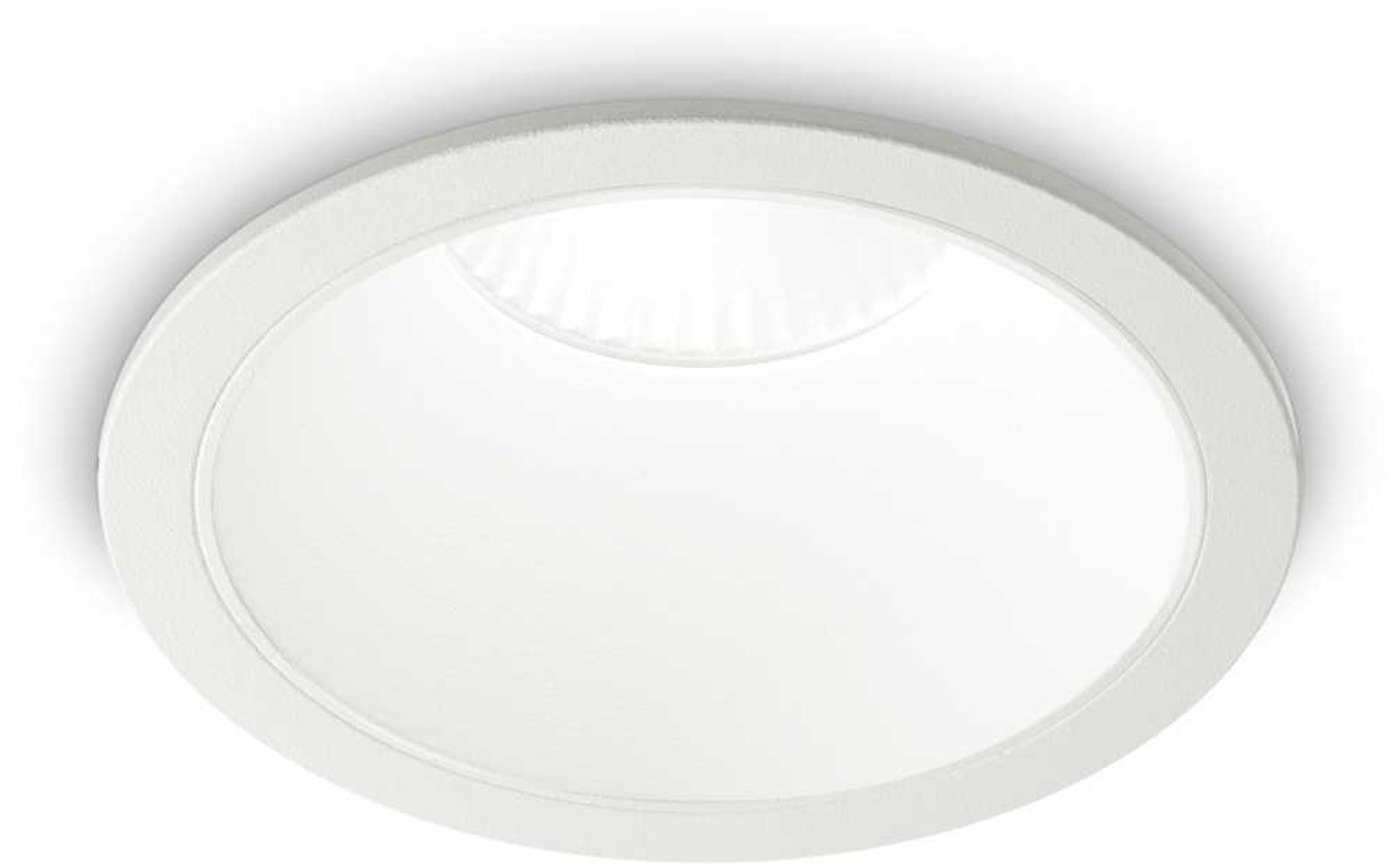 Game, Indbygningslampe, Round, aluminium by Ideal Lux (D: 8 cm. x H: 8 cm., Hvid/4000 kelvin)