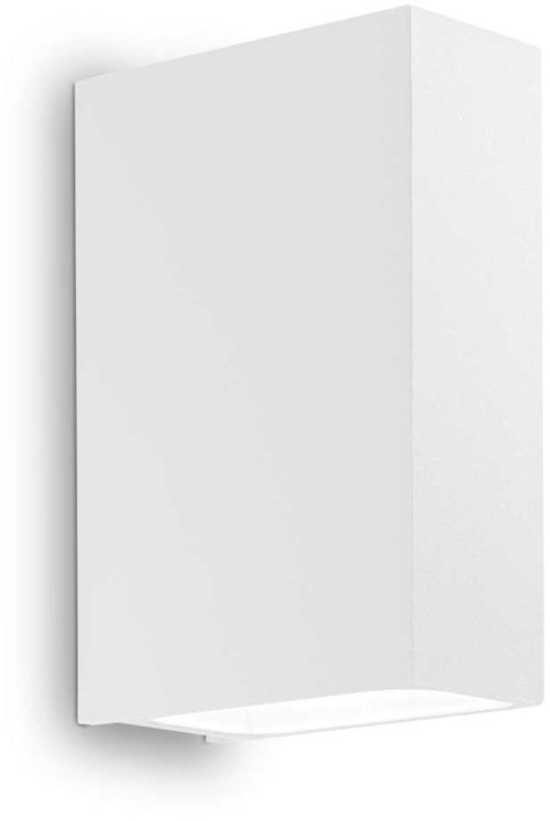På billedet ser du variationen Tetris-2, Udendørs væglampe, Ap2, aluminium fra brandet Ideal Lux i en størrelse H: 13 cm. x B: 9 cm. x L: 4 cm. i farven Hvid