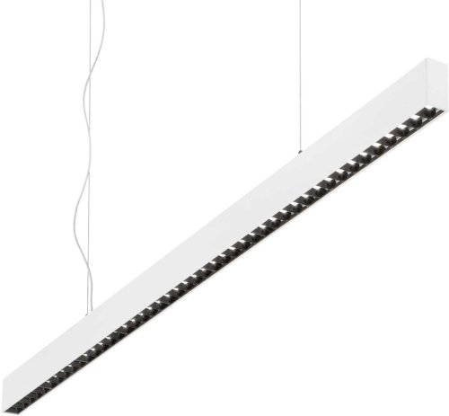 På billedet ser du variationen Office, Hængelampe, Sp, aluminium fra brandet Ideal Lux i en størrelse H: 6 cm. x B: 3 cm. x L: 120 cm. i farven Hvid/3000 kelvin