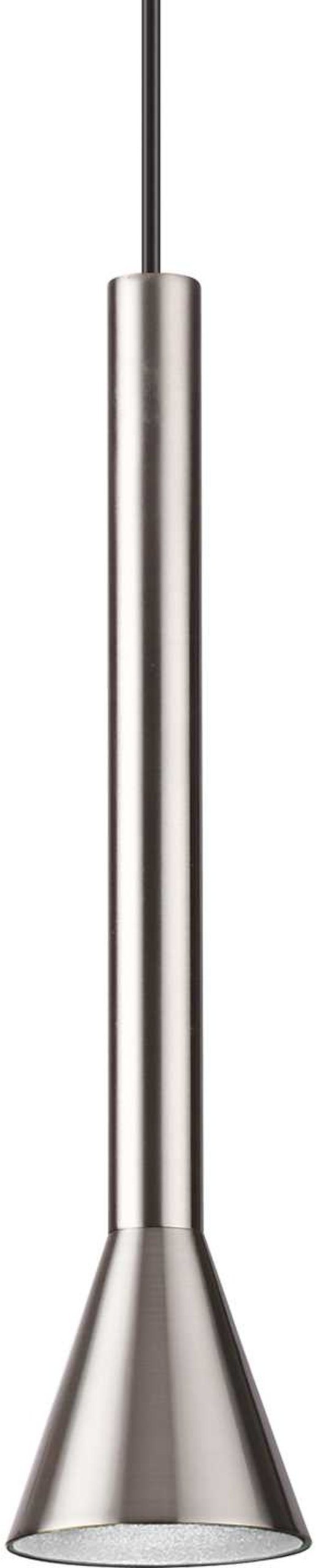 Diesis, Pendel lampe, Sp, metal by Ideal Lux (D: 6 cm. x H: 25 cm., Nikkel)
