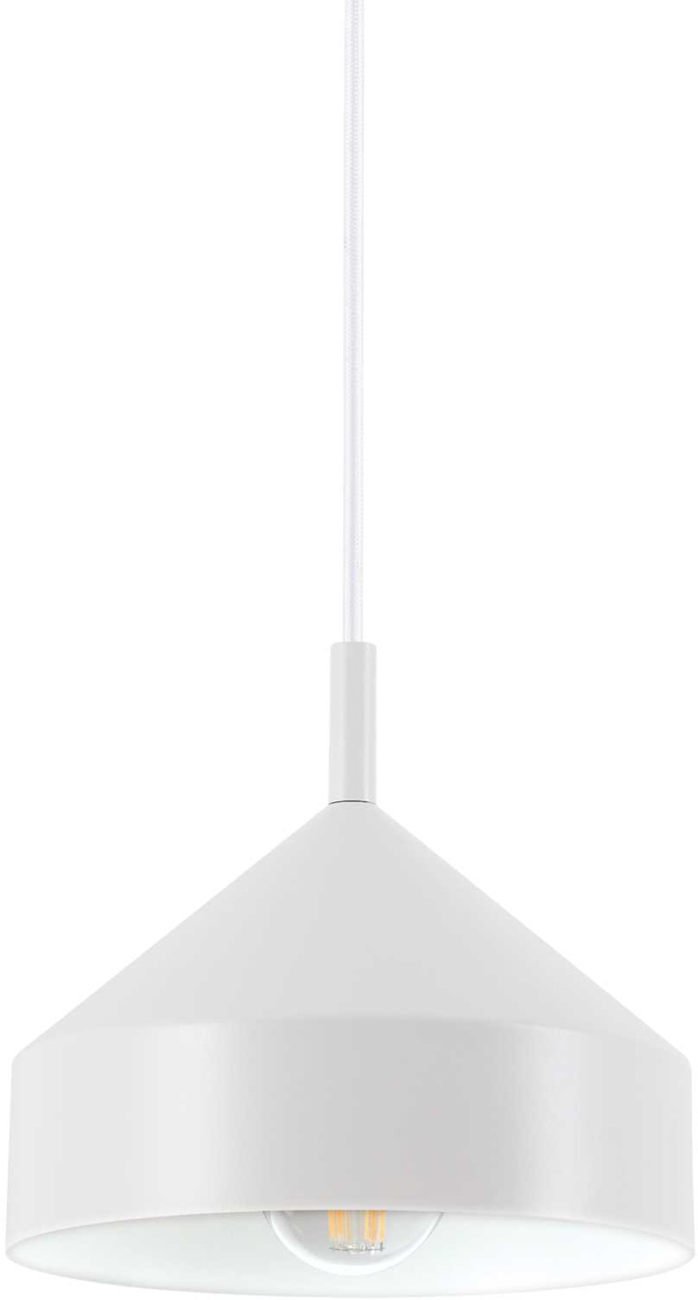 Yurta, Pendel lampe, Sp1, metal by Ideal Lux (D: 21 cm. x H: 15 cm., Hvid)