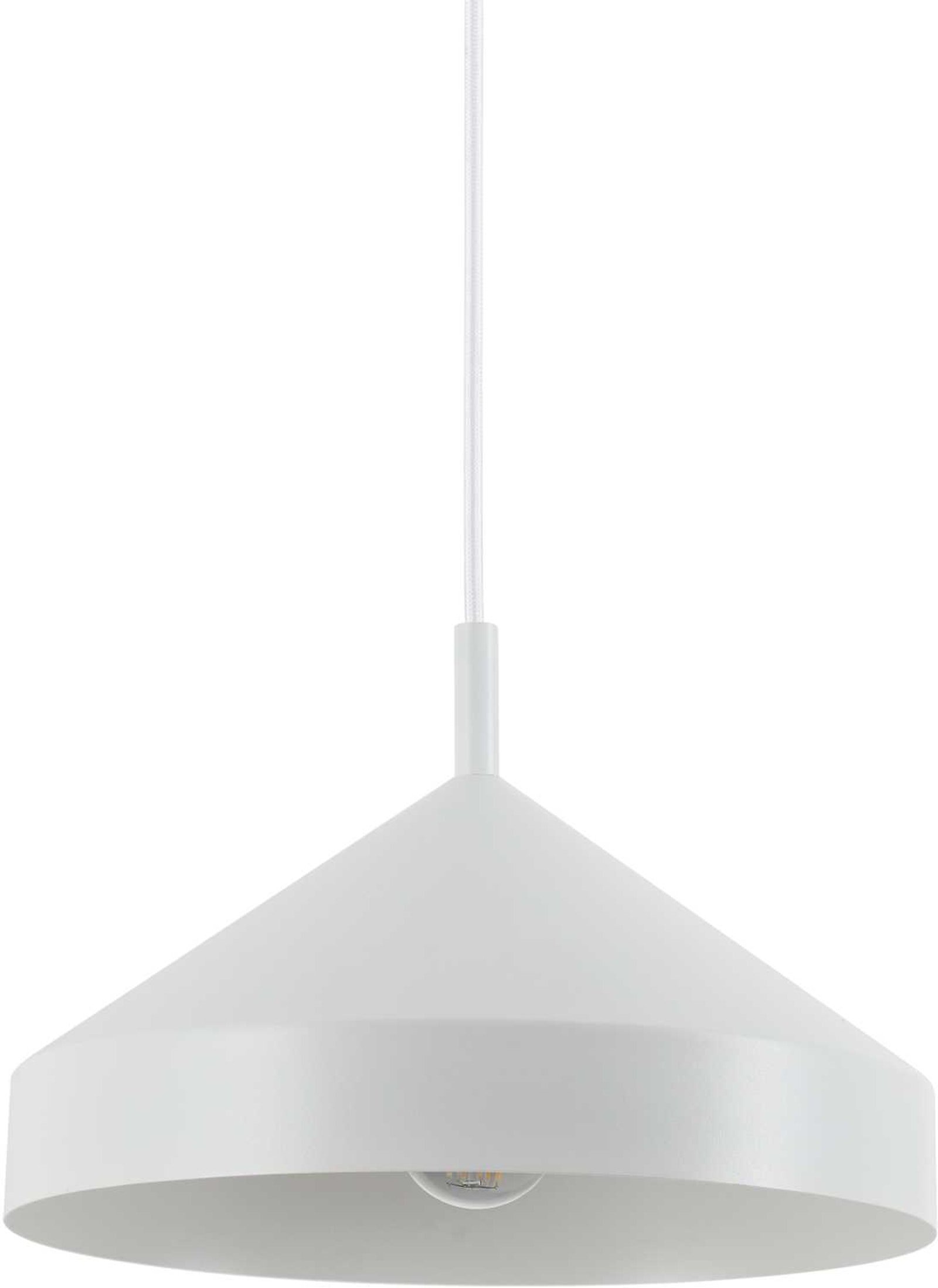 Yurta, Pendel lampe, Sp1, metal by Ideal Lux (D: 30 cm. x H: 15 cm., Hvid)