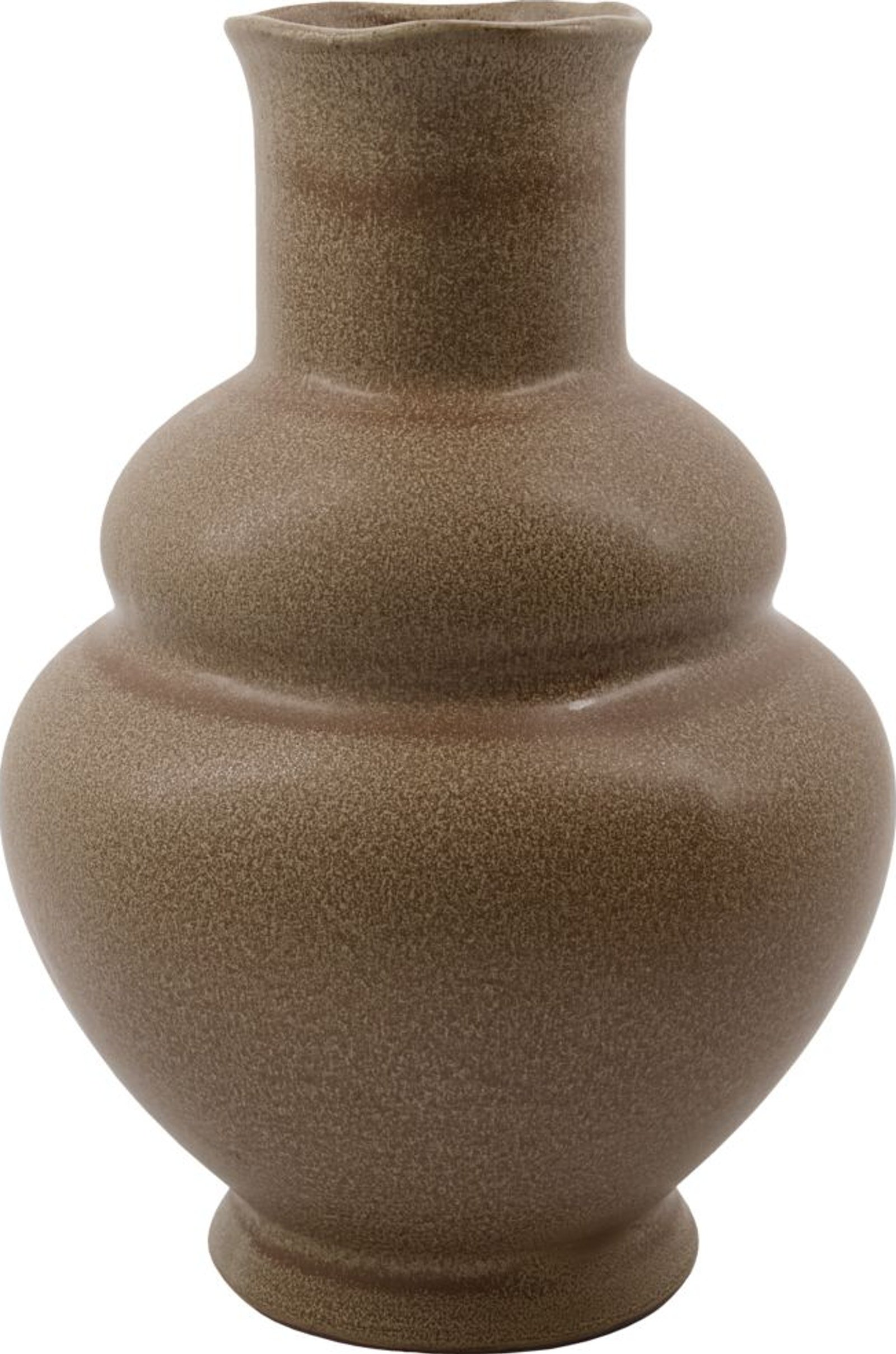 På billedet ser du Liva, Vase fra brandet House Doctor i en størrelse D: 20 cm. x H: 29 cm. i farven Camel