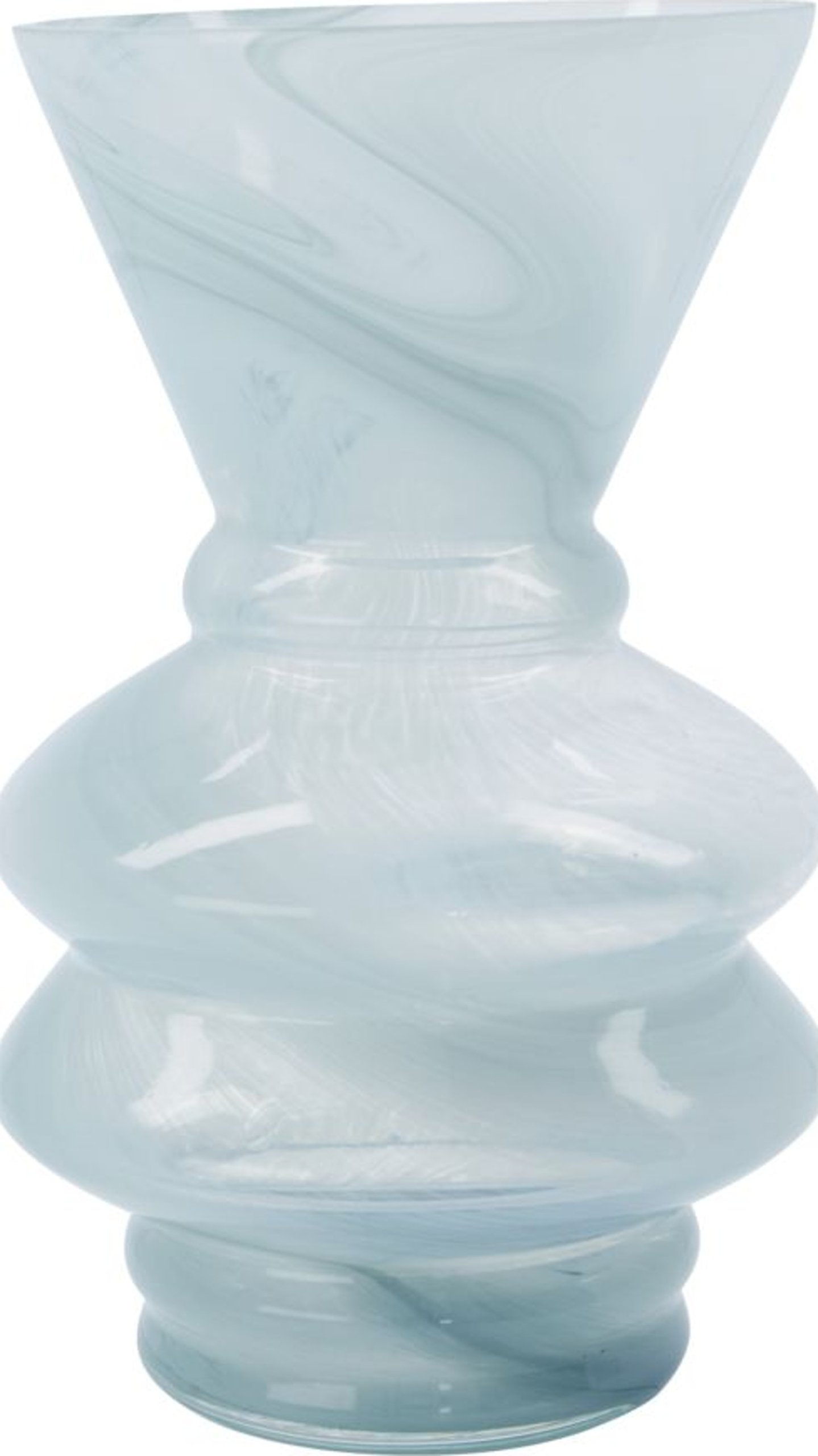 På billedet ser du Viel, Vase fra brandet House Doctor i en størrelse D: 16 cm. x H: 25 cm. i farven Blå
