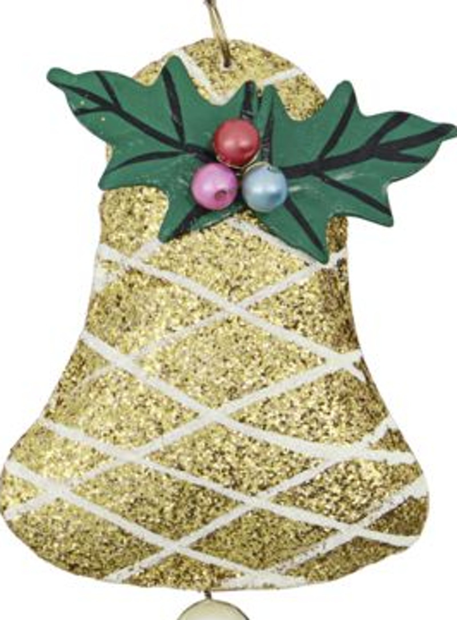 Christmas bell, Julepynt by House Doctor (D: 7 cm. x H: 9 cm., Guldglitter)