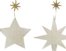 På billedet ser du variationen Star w. Star, Julepynt, sæt á 2 stk. fra brandet House Doctor i en størrelse B: 10 cm. x L: 10 cm. i farven Antik sølv