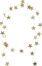 På billedet ser du variationen Stars, Guirlande fra brandet House Doctor i en størrelse L: 150 cm. i farven Antik messingfinish